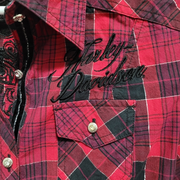 NWOT Harley Davidson Ladies button up - Picture 2 of 6